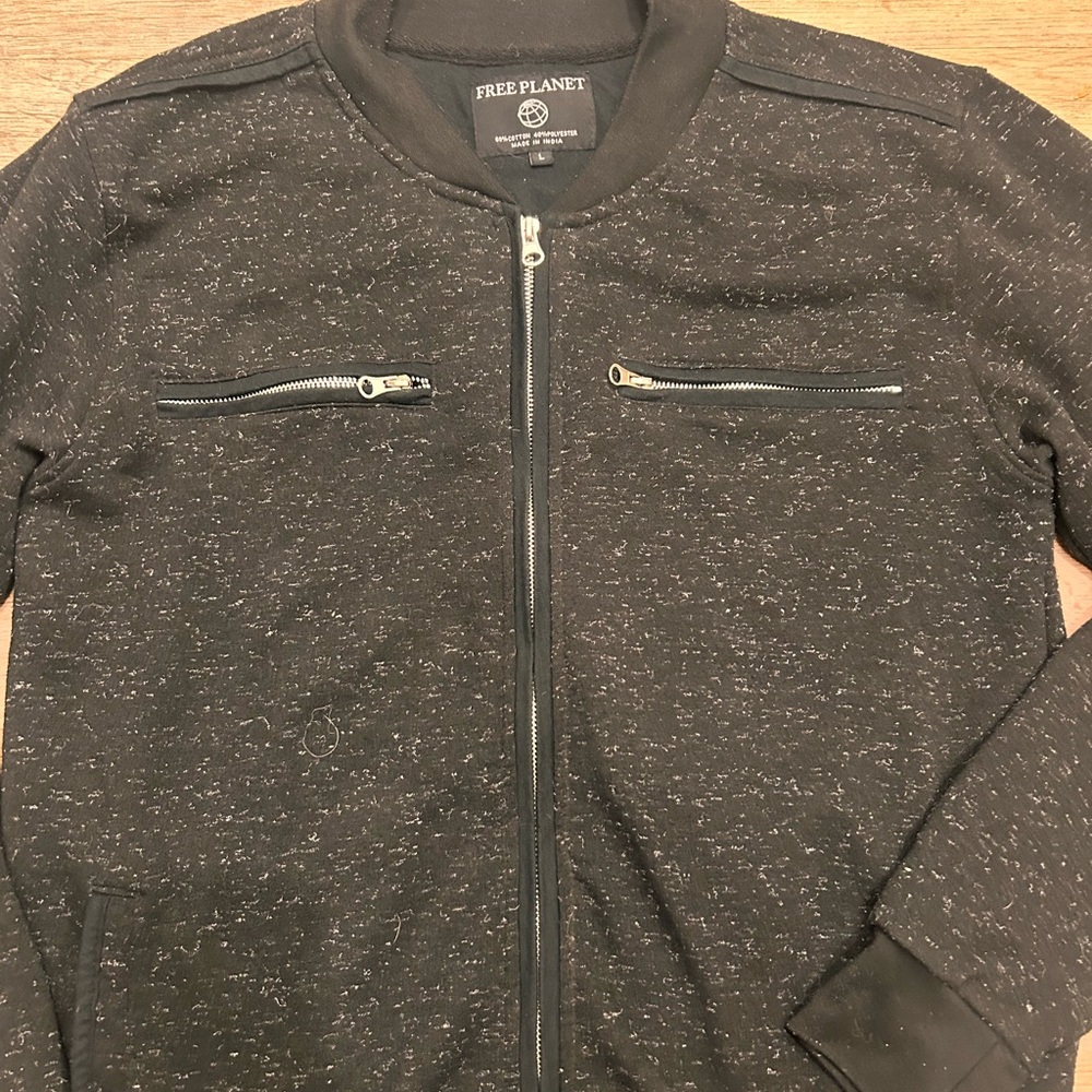 Free Planet Men’s Large Full Zip Jacket